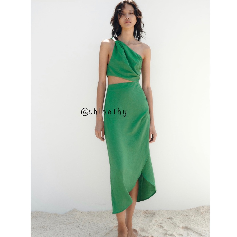 Zara CUT OUT ASYMMETRICAL DRESS